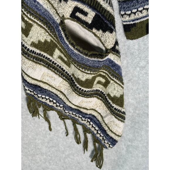 J Jill Sz S‎ Open Front Fringe Cardigan Sweater Mohair Blend Shawl Waterfall Hem - Picture 6 of 11